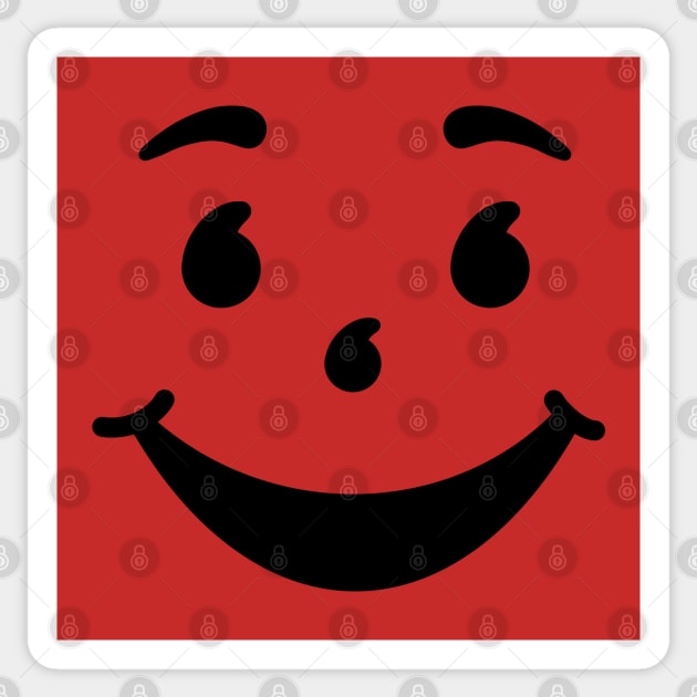 Kool Aid Face (low print) Sticker by Stupiditee